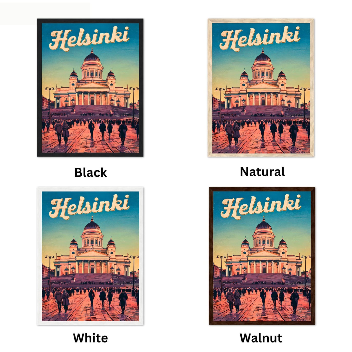 Helsinki Vintage Travel Poster