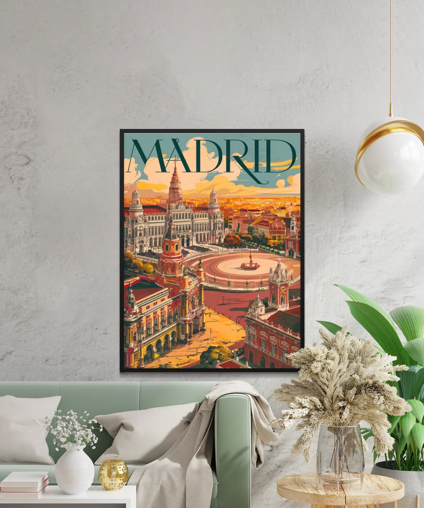 Madrid Vintage Travel Poster