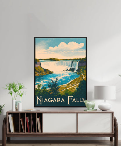 Niagara Falls Vintage Travel Poster