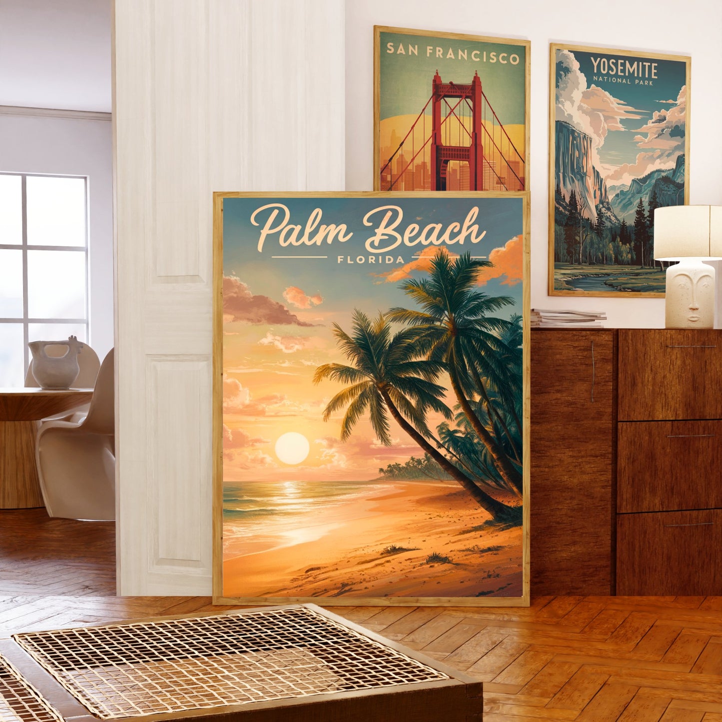 Palm Beach Vintage Travel Poster