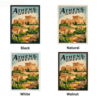 Athens Vintage Travel Poster- Gateway to Antiquity