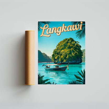 Langkawi  Vintage Travel Poster - Tropical Paradise