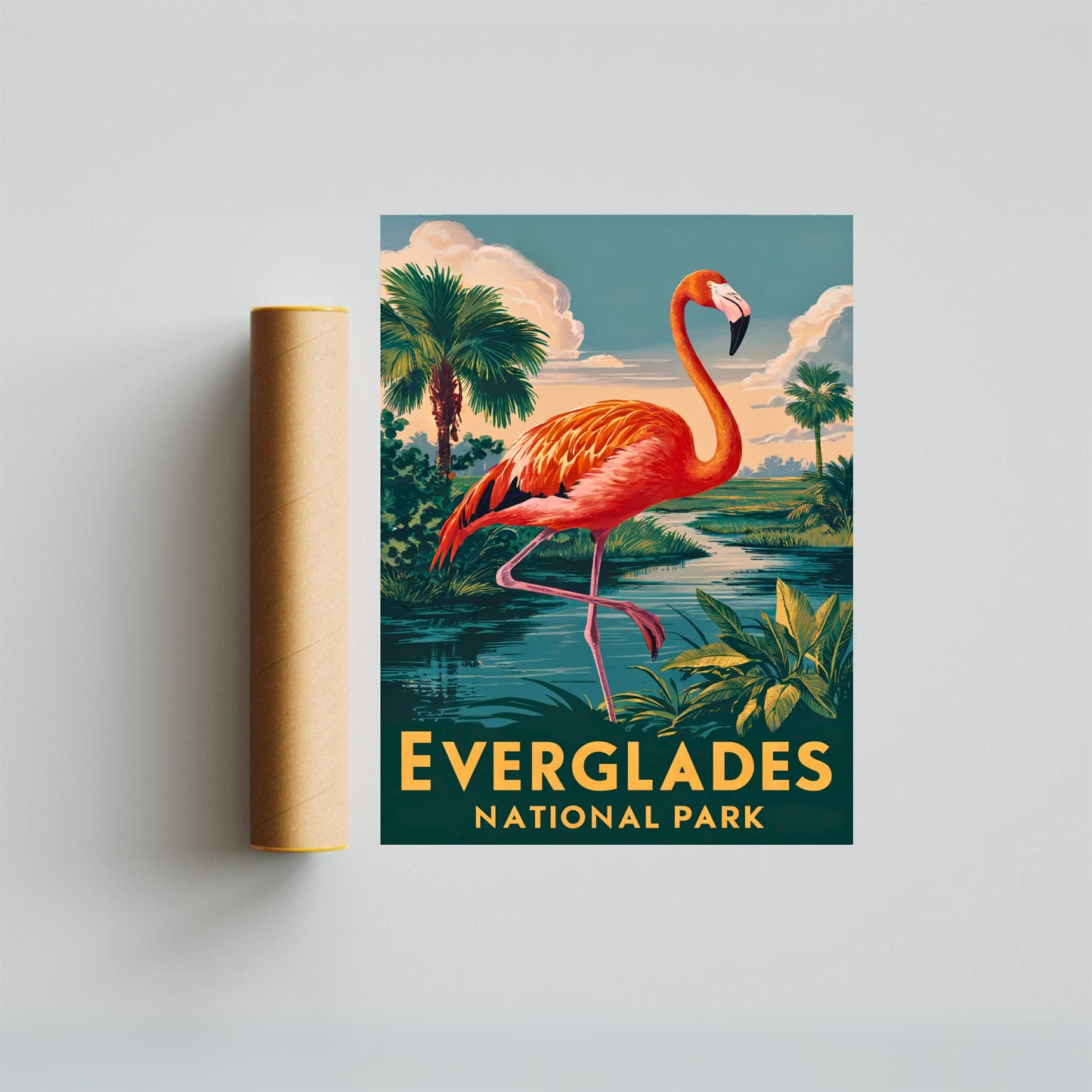 Everglades Vintage Travel Poster