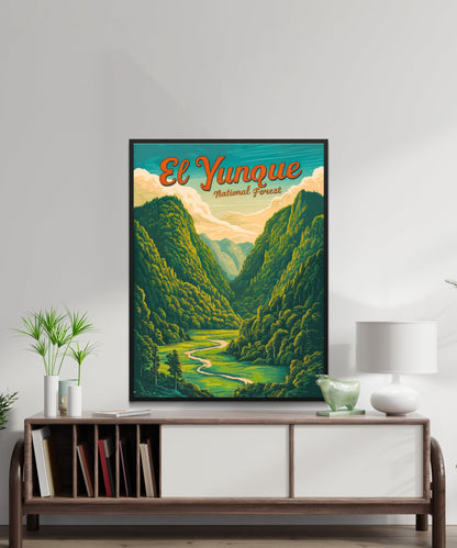 El Yunque Vintage Travel Poster