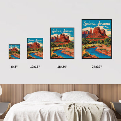 Sedona Vintage Travel Poster