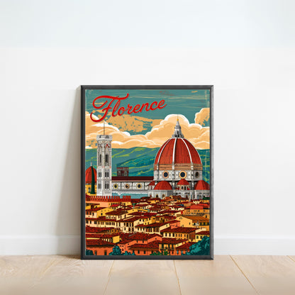 Florence Vintage Travel Poster