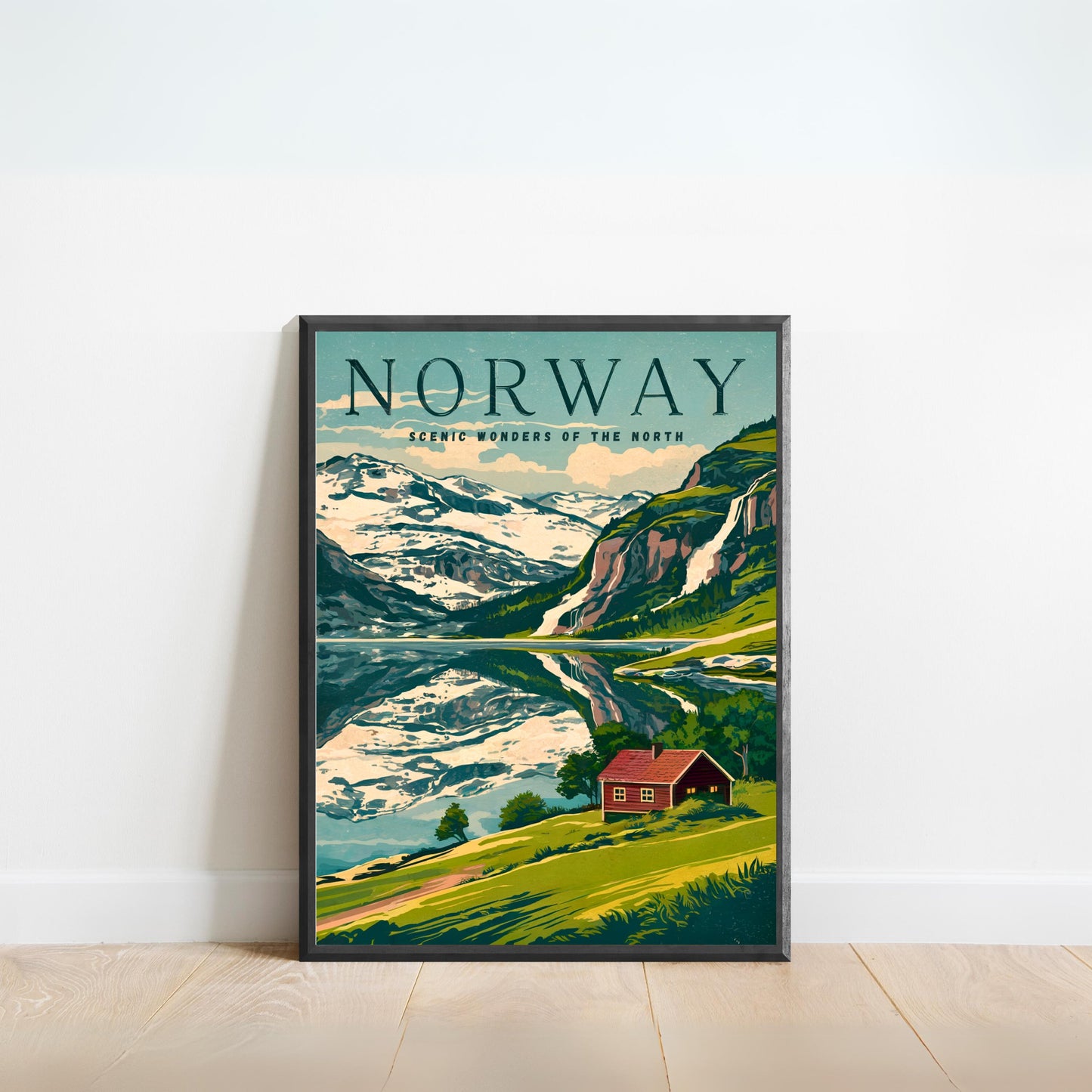 Norway Vintage Travel Poster - The Fjords