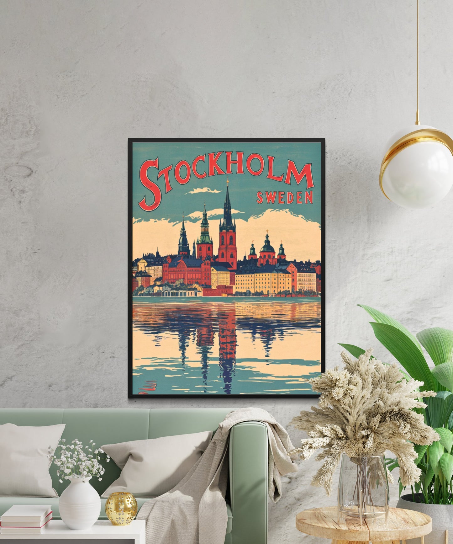 Stockholm Vintage Travel Poster