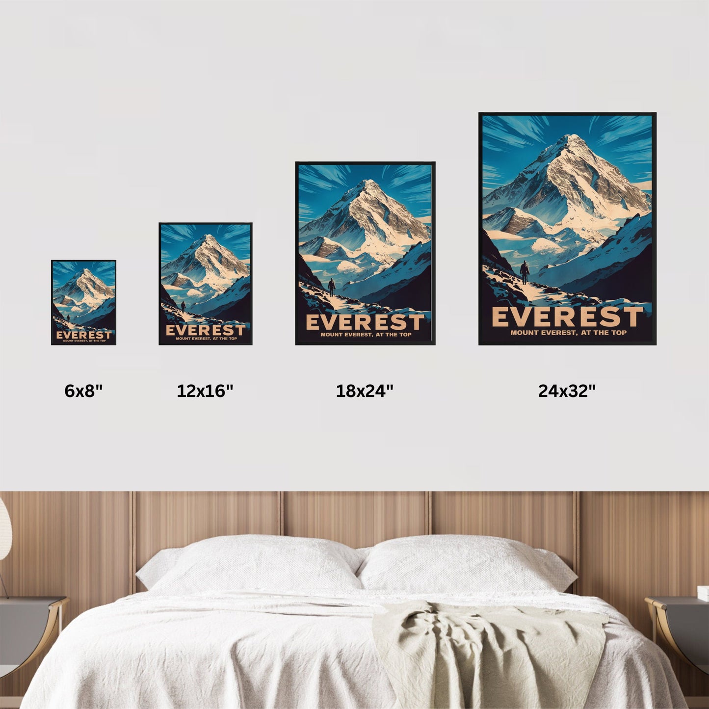 Mount Everest Vintage Travel Poster- Majestic Heights