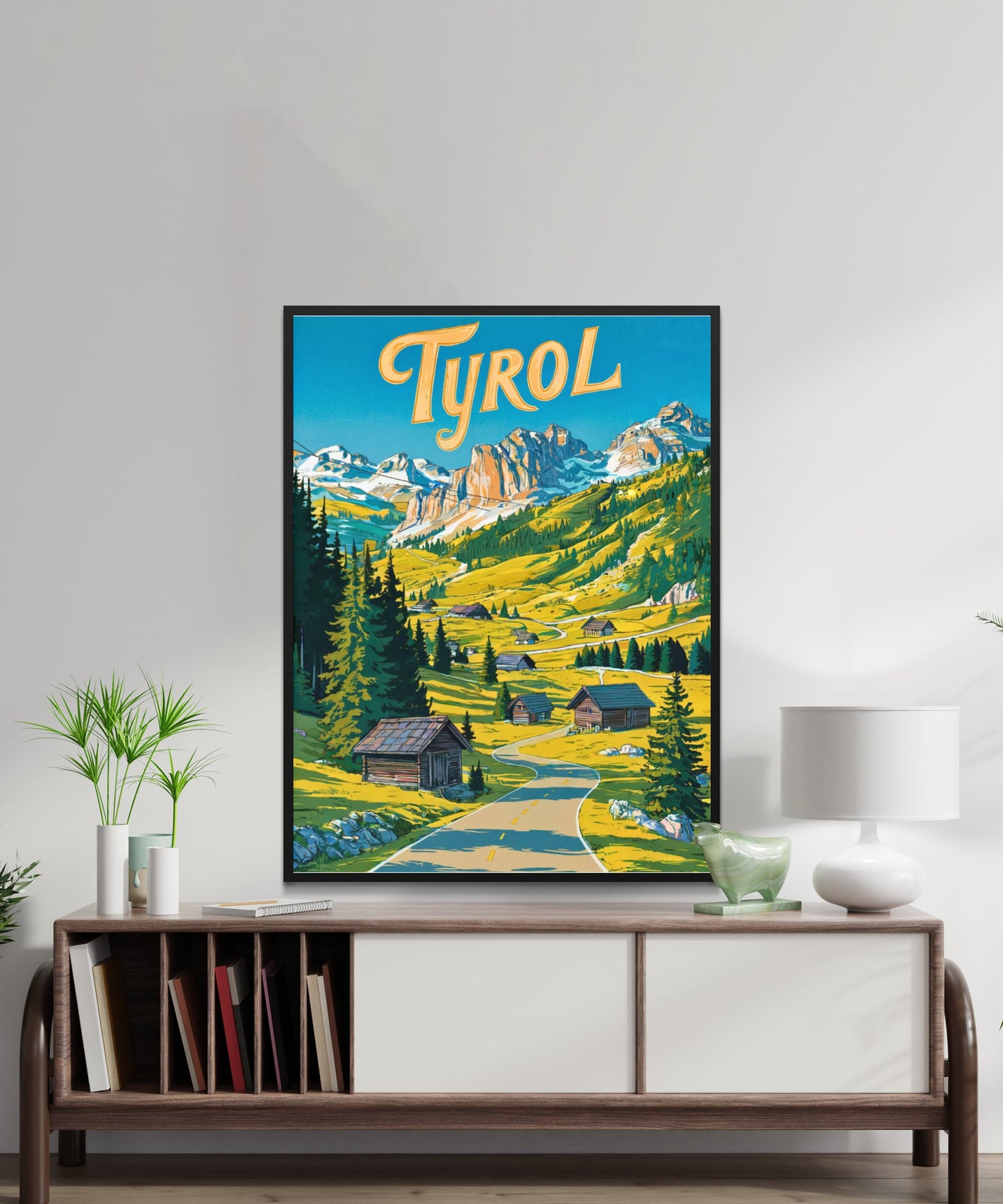 Tyrol Vintage Travel Poster  - Austria's Majestic Mountain Haven