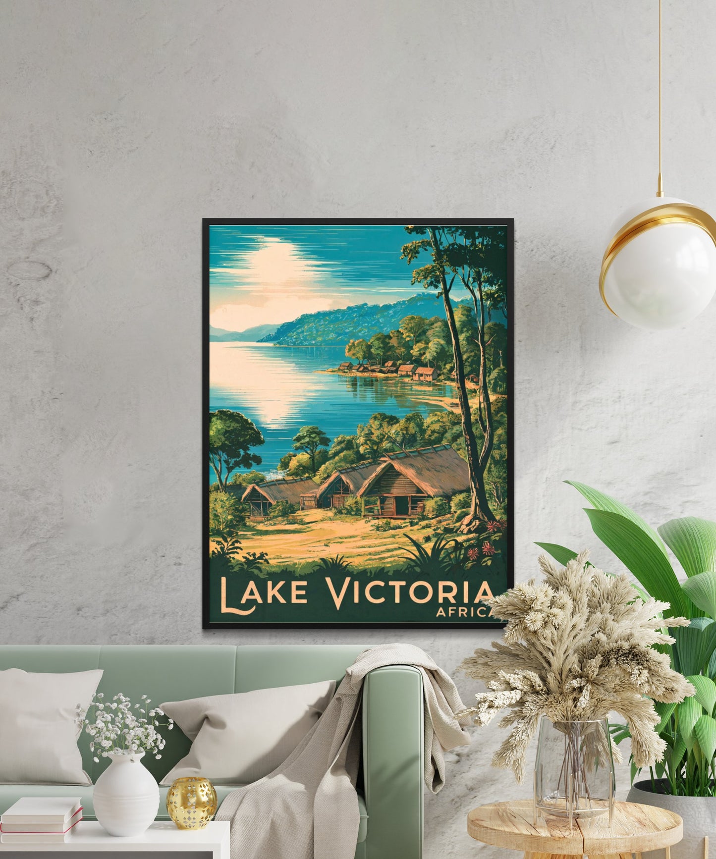 Lake Victoria Vintage Travel Poster - Gateway to African Wonders