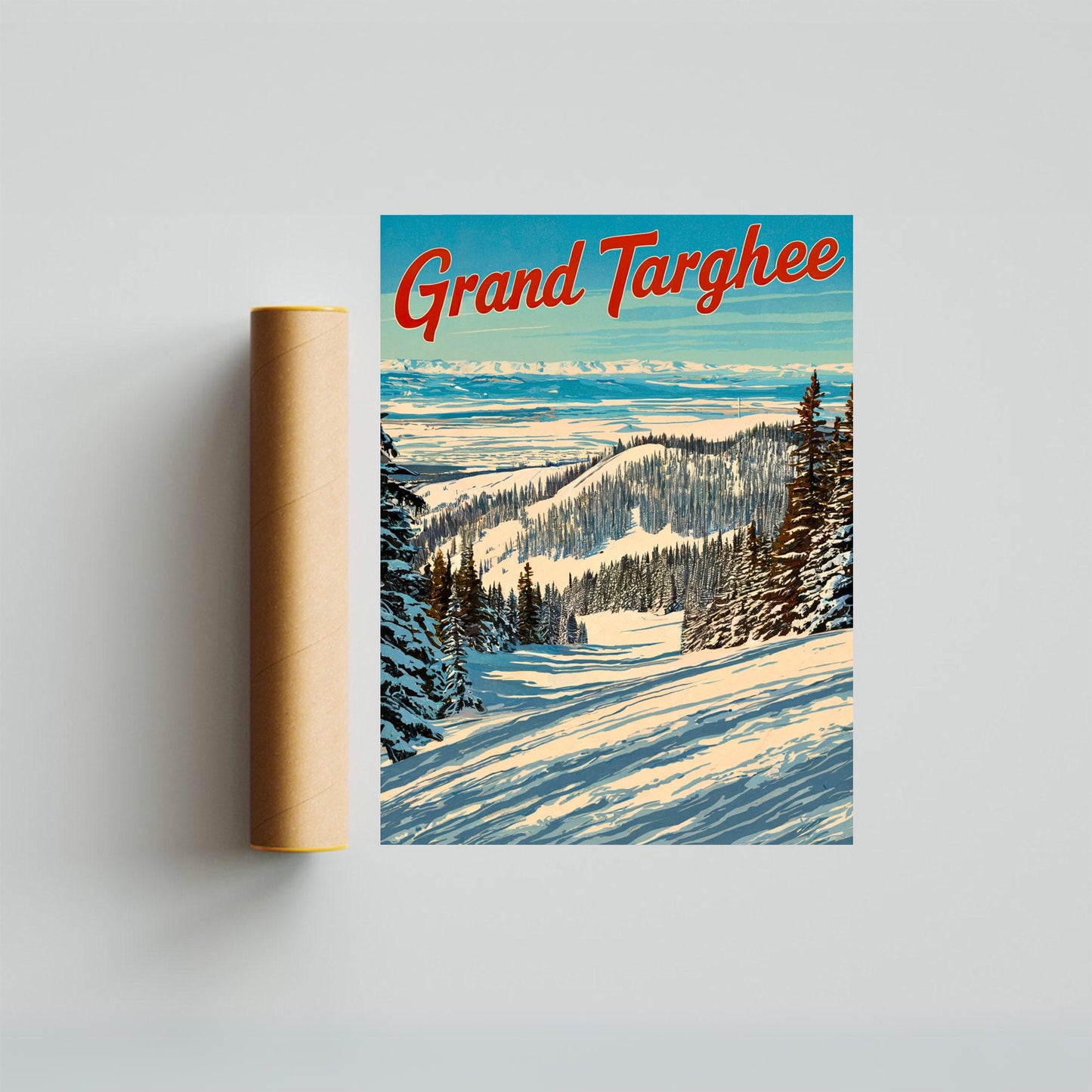 Grand Targhee Vintage Travel Poster