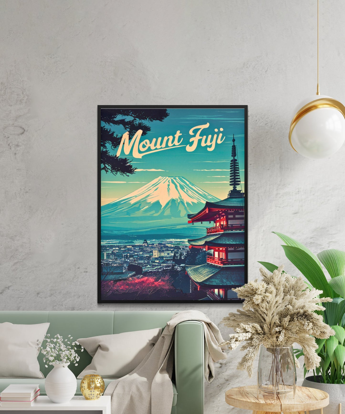 Mount Fuji Vintage Travel Poster - Nostalgic Peaks