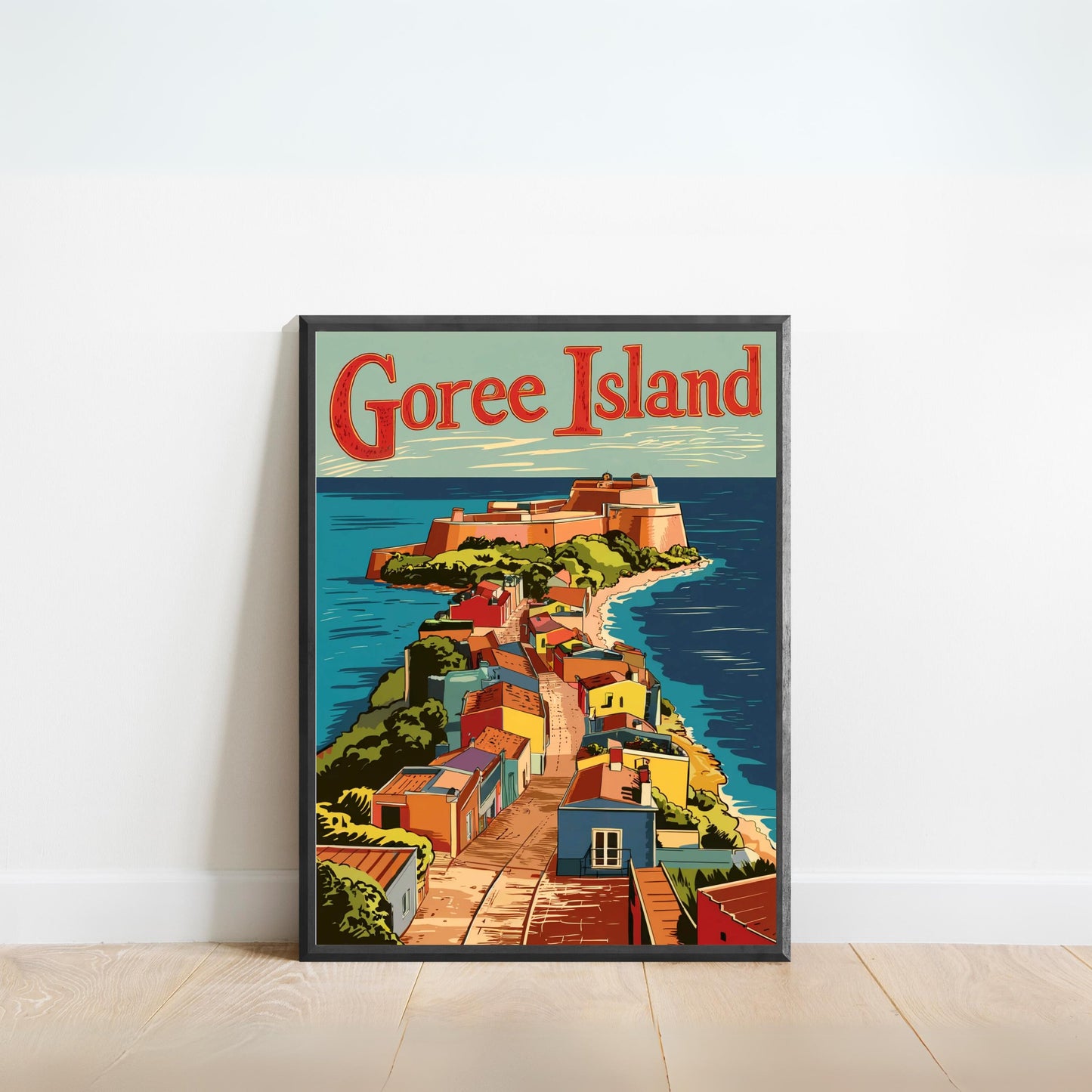 Goree Island Vintage Travel Poster