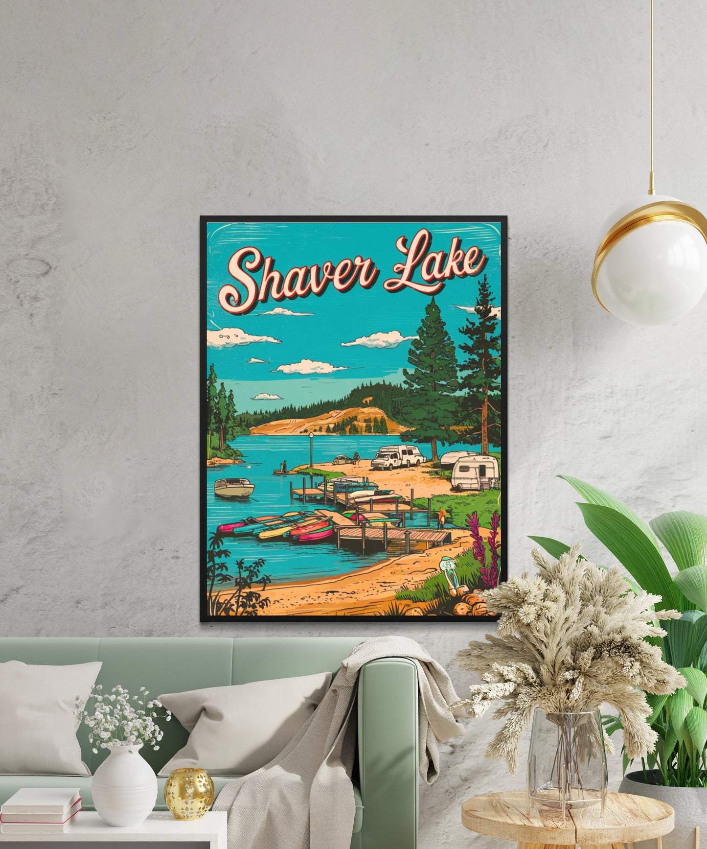 Shaver Lake Vintage Travel Poster