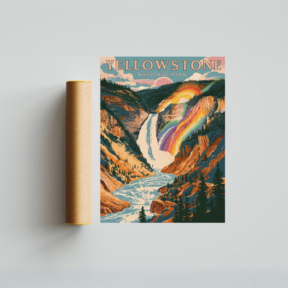 Yellowstone Vintage Travel Poster - National Park