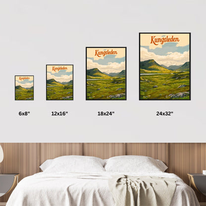 Kungsleden Vintage Travel Poster