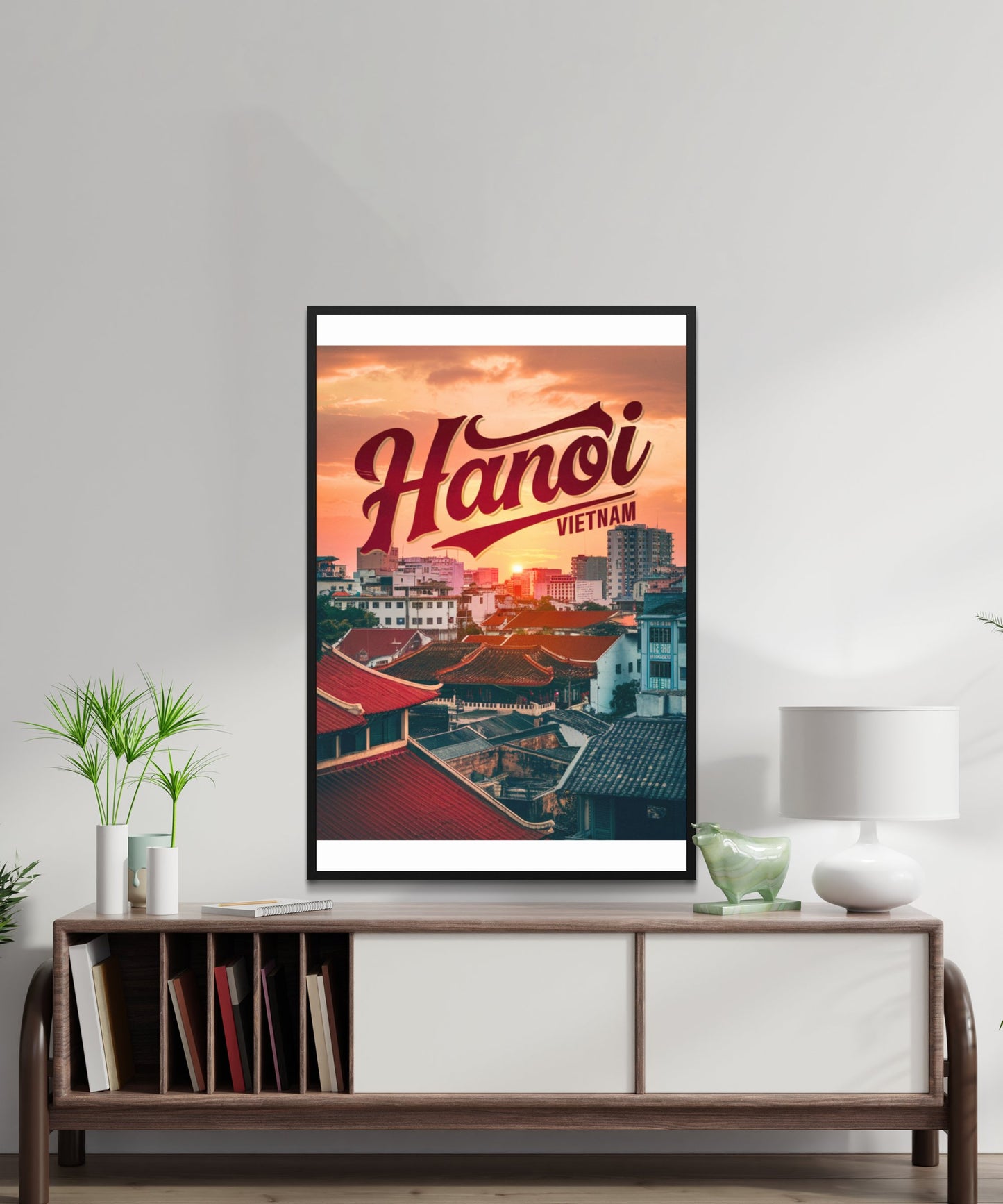 Hanoi Vintage Travel Poster