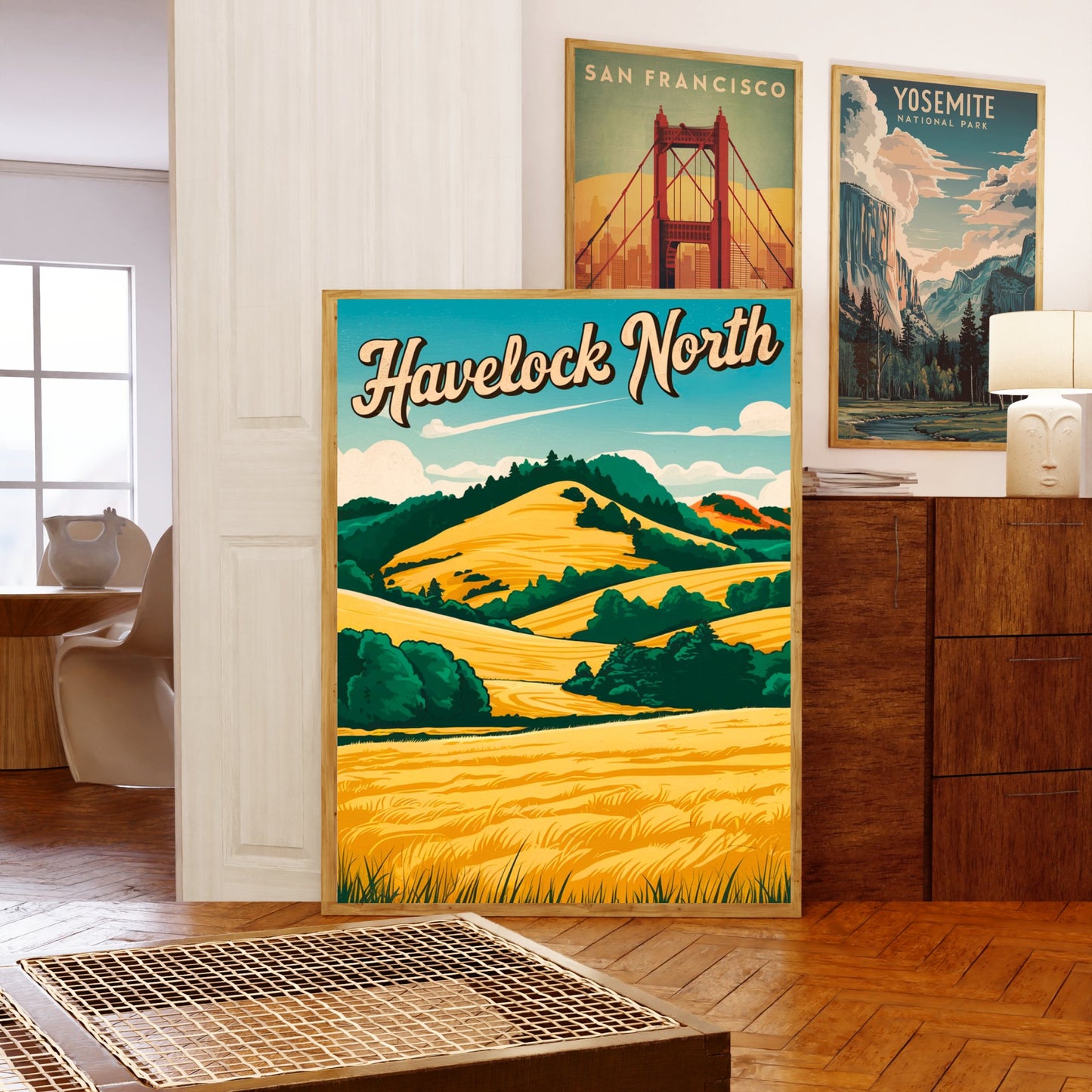 Havelock North Vintage Travel Poster - Rural Charm