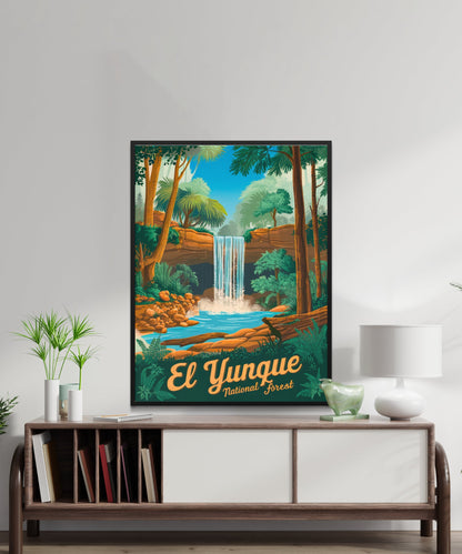 El Yunque Vintage Travel Poster - Panoramic Views