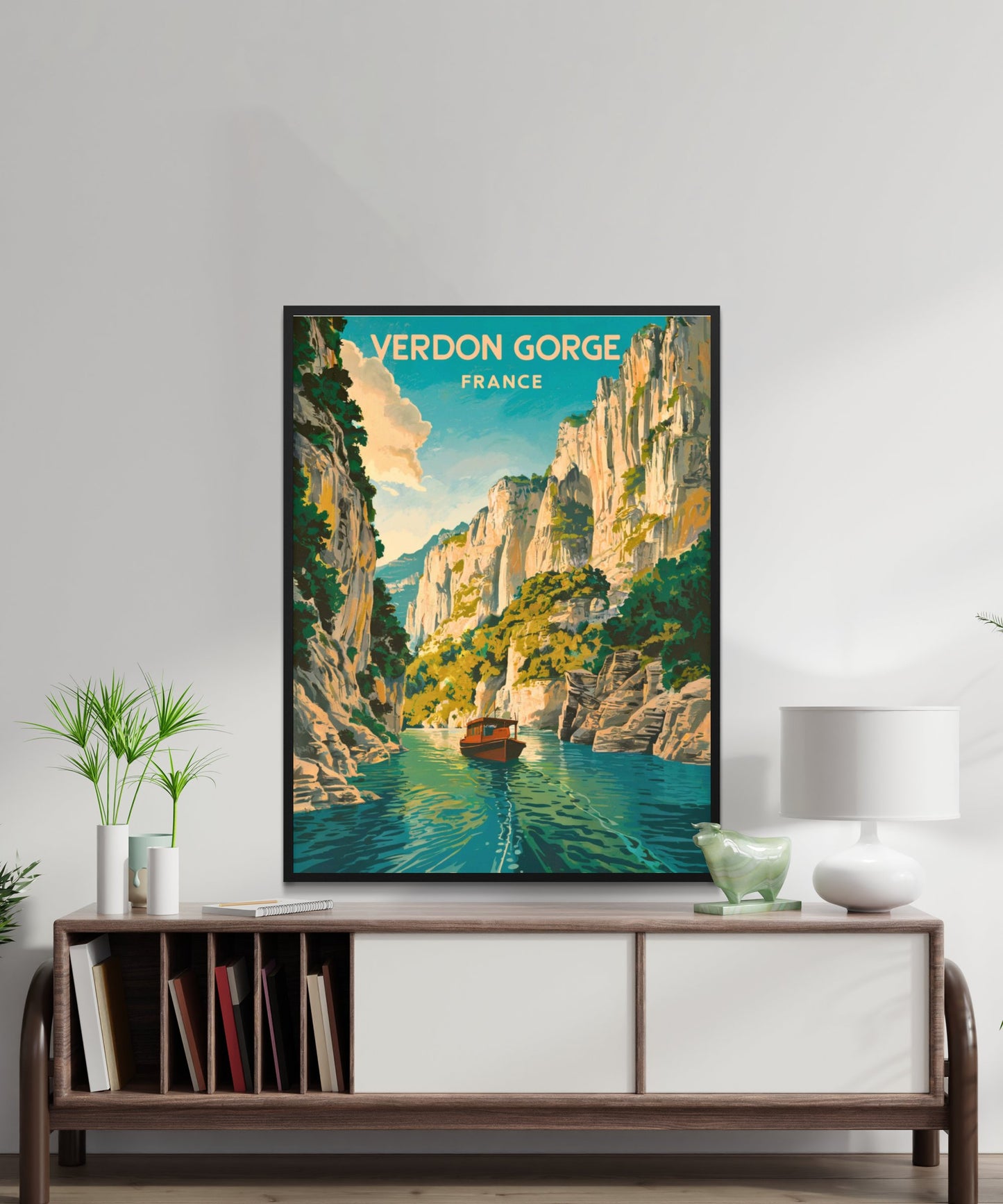 Verdon Gorge Vintage Travel Poster