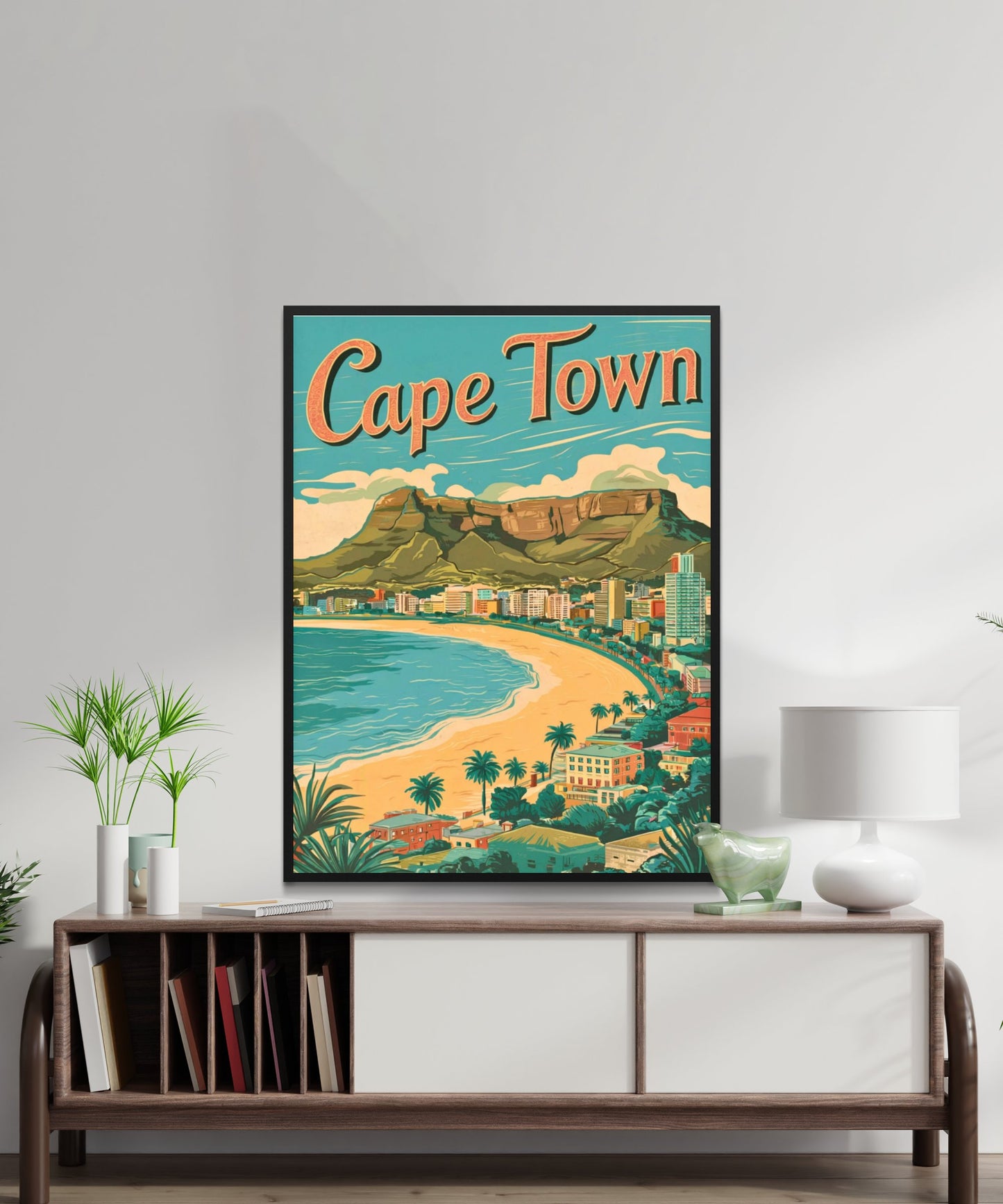 Cape Town Vintage Travel Poster  - South African Splendor