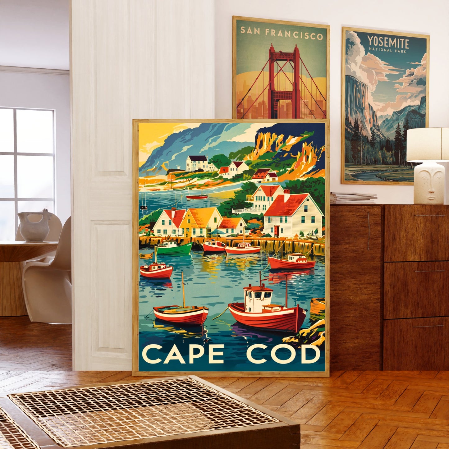 Cape Cod Vintage Travel Poster