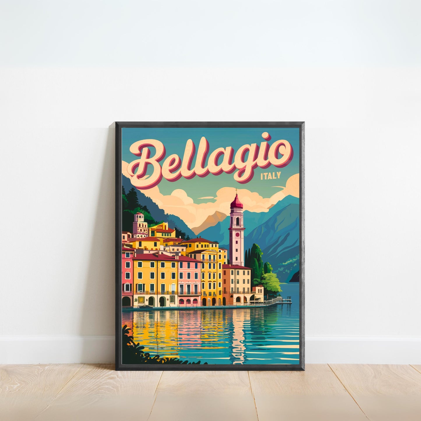 Bellagio Vintage Travel Poster