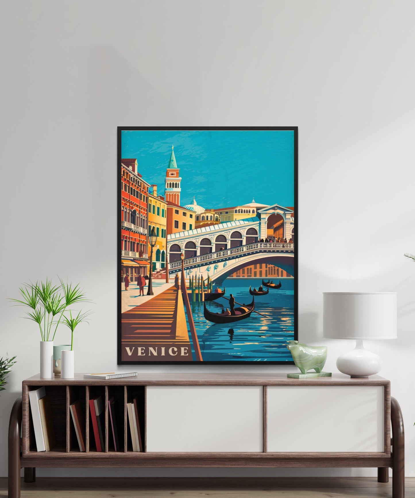 Venice Vintage Travel Poster - Gondola Dreams