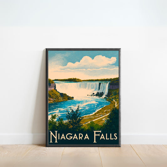 Niagara Falls Vintage Travel Poster