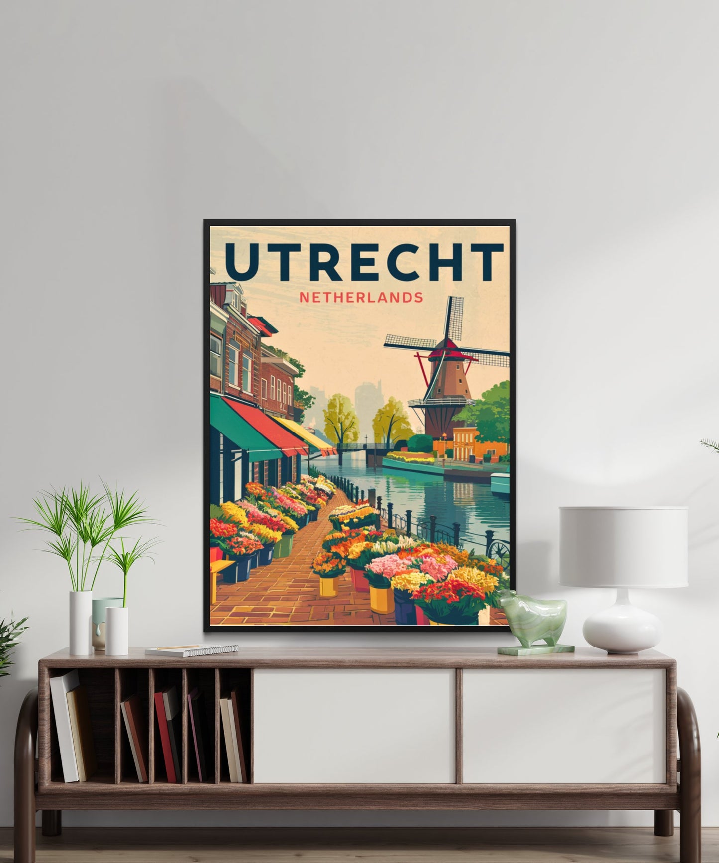 Utrecht Vintage Travel Poster