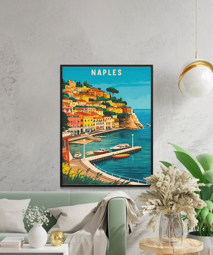 Naples Vintage Travel Poster