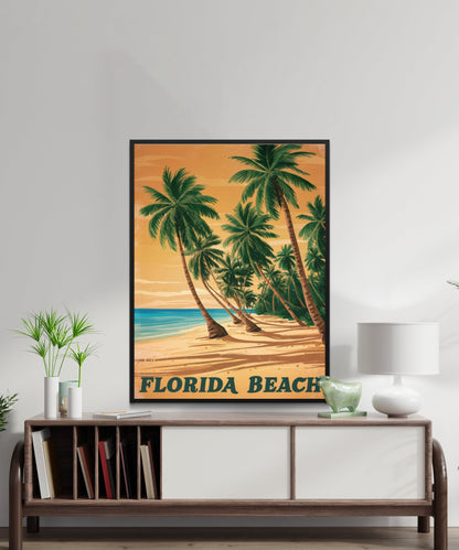 Florida Vintage Travel Poster - Coastal Charms
