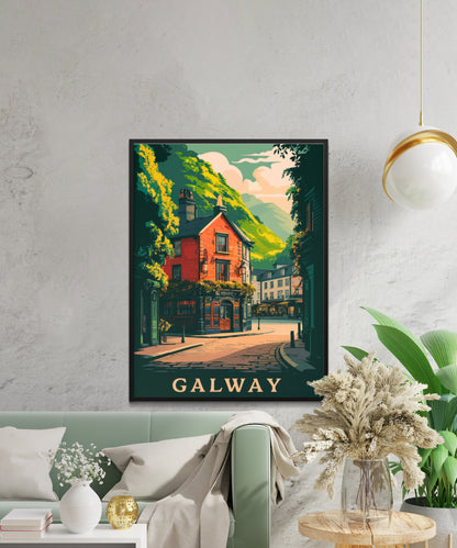 Galway Vintage Travel Poster