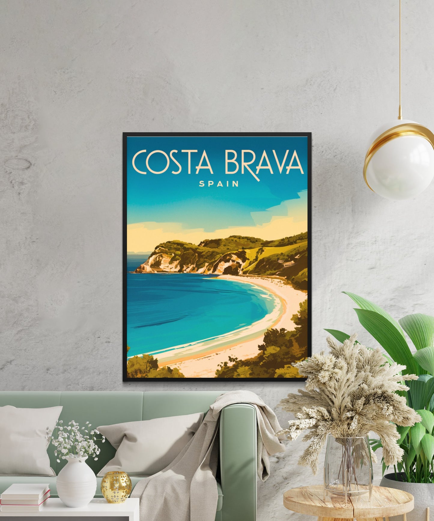 Costa Brava Vintage Travel Poster - Scenic Coastline