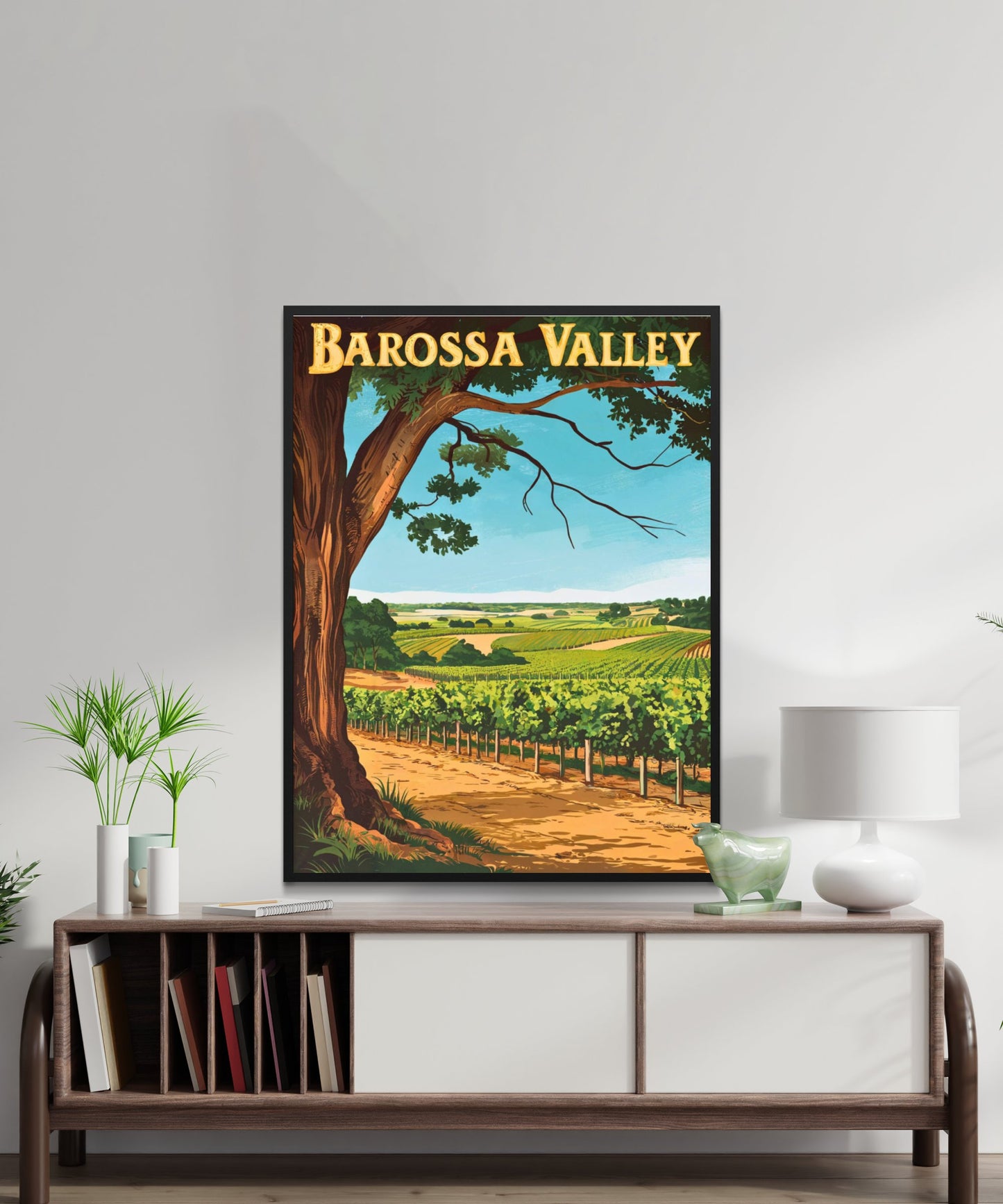 Barossa Valley Vintage Travel Poster - Sip and Savor the Scenic Beauty