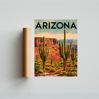 Arizona Vintage Travel Poster