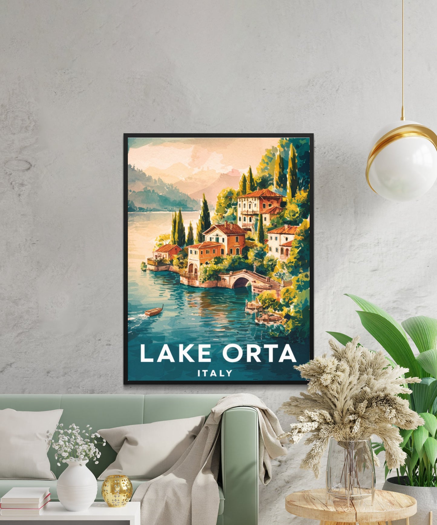 Lake Orta Vintage Travel Poster