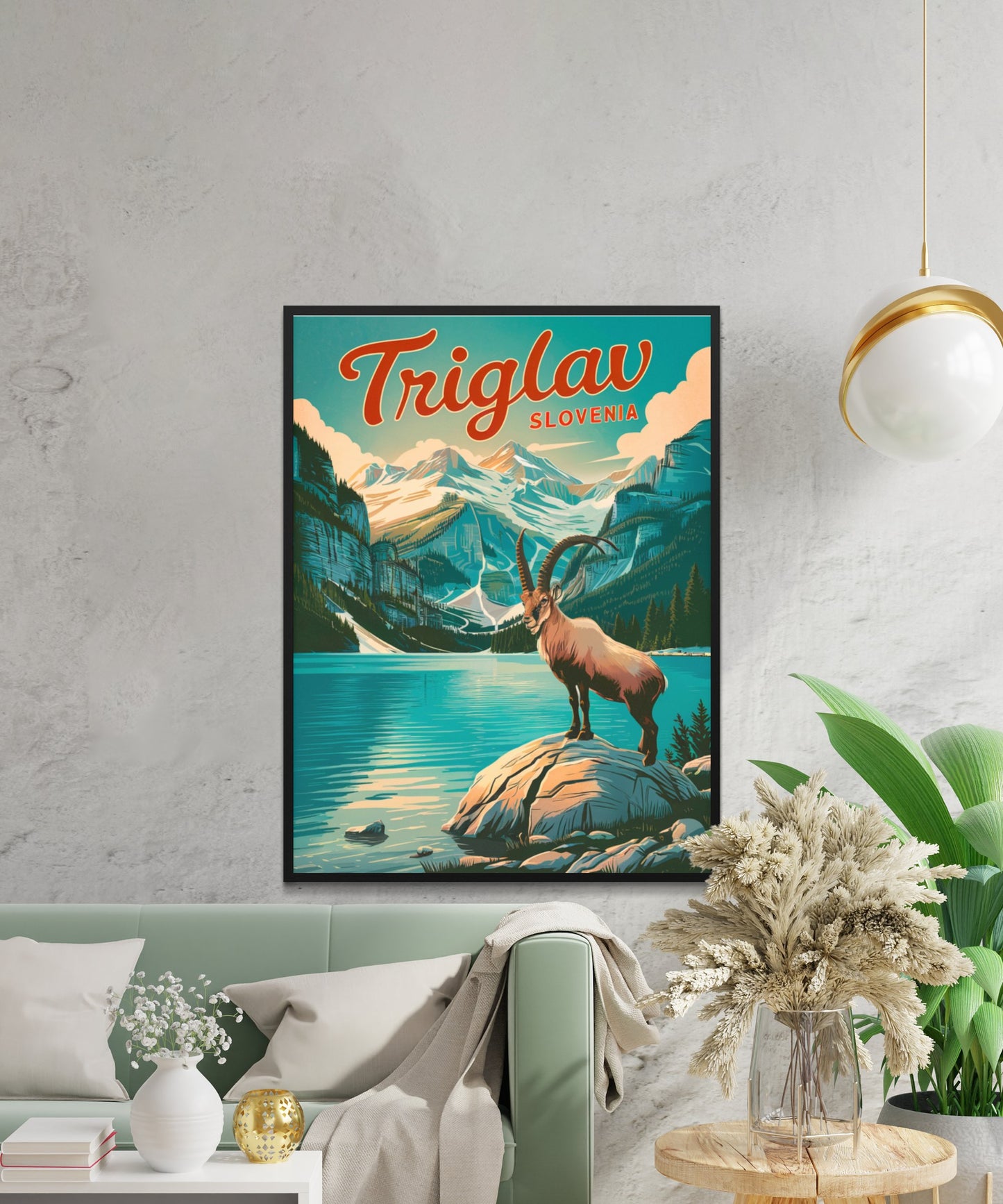 Triglav Vintage Travel Poster