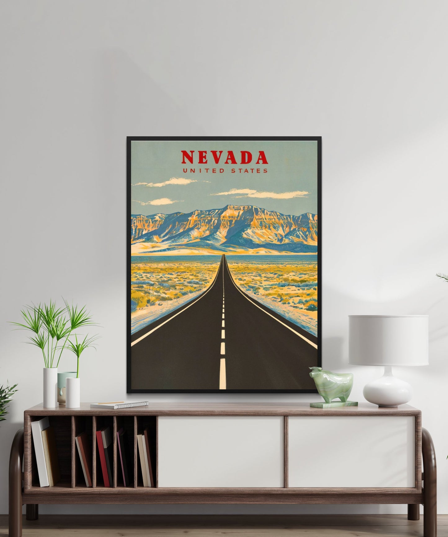 Nevada Vintage Travel Poster - Timeless Desert Adventure