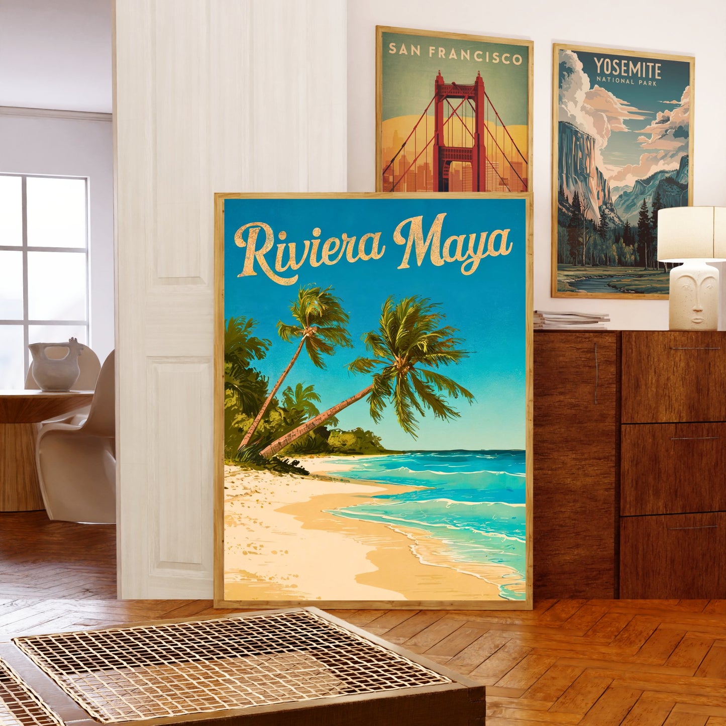 Riviera Maya Vintage Travel Poster - Caribbean Bliss