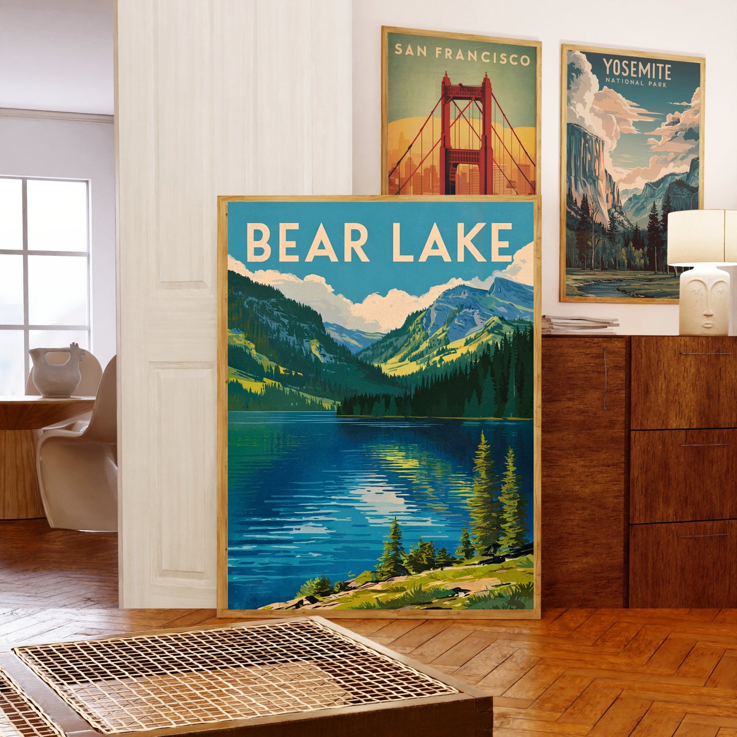 Bear Lake  Vintage Travel Poster - Timeless Alpine Splendor