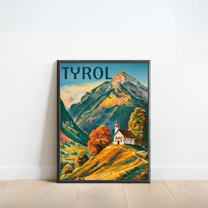 Tyrol Vintage Travel Poster