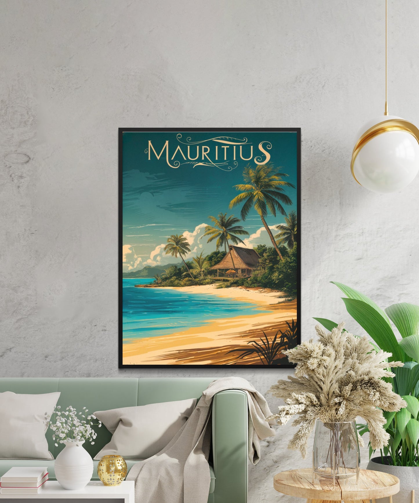 Mauritius Vintage Travel Poster