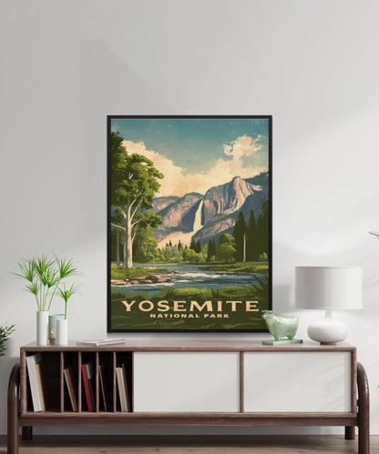 Yosemite Vintage Travel Poster - Iconic Beauty