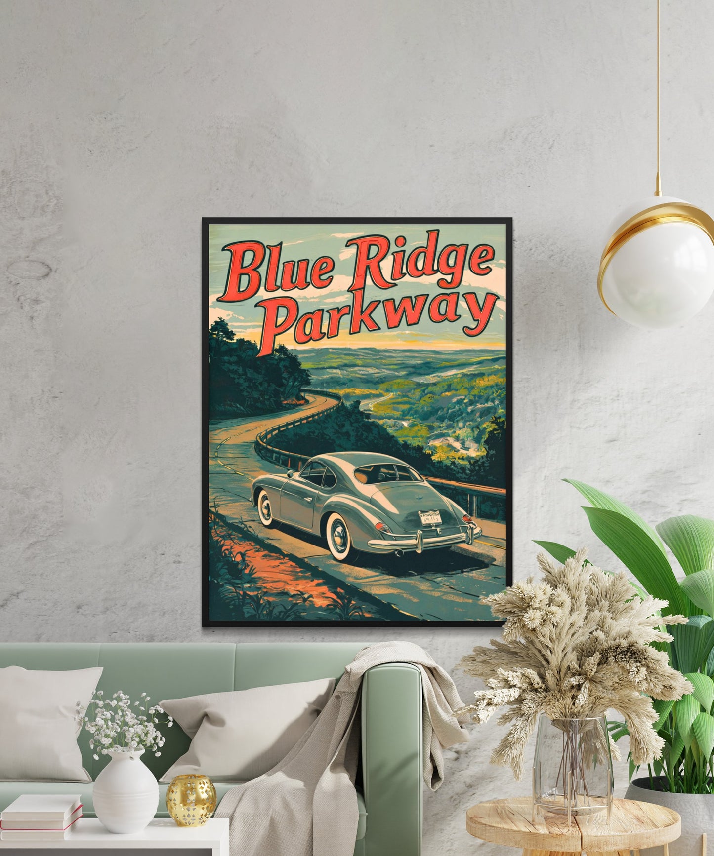 Blue Ridge Parkway Vintage Travel Poster - America's Favorite Drive