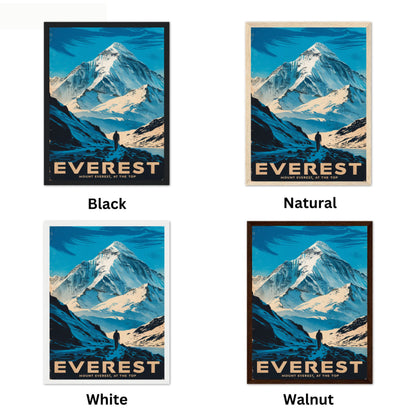 Mount Everest Vintage Travel Poster- Peak of Legends