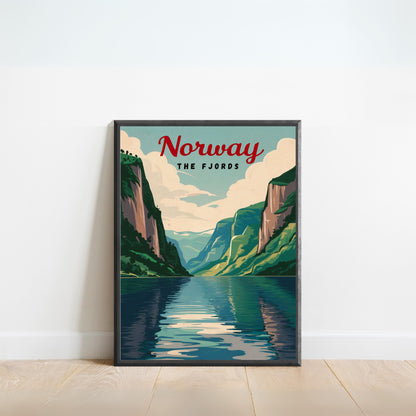 Norway Vintage Travel Poster