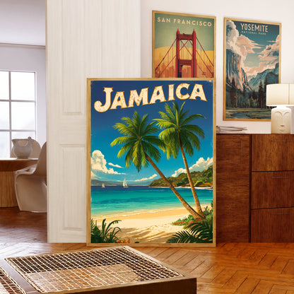 Jamaica Vintage Travel Poster