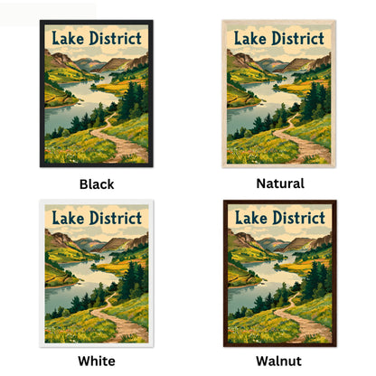 Lake District Vintage Travel Poster - Timeless English Tranquility